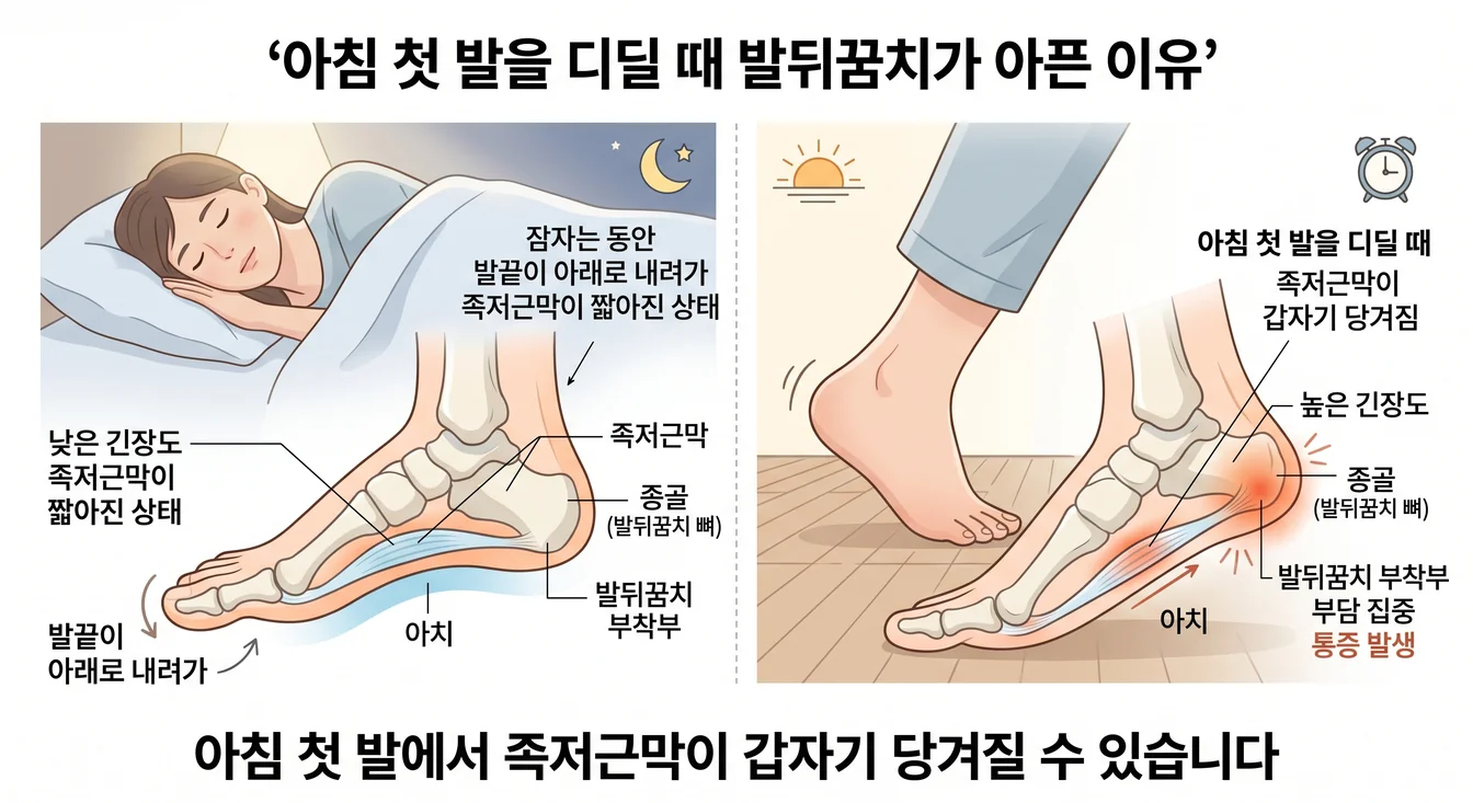 족저근막염 발바닥 통증 부위 안내