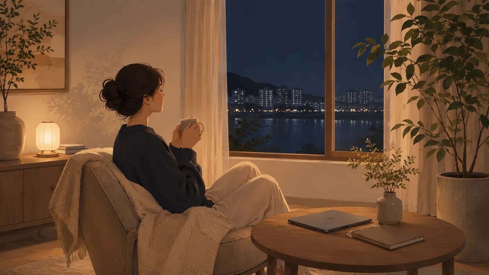 정신적 과로 관리 안내 일러스트