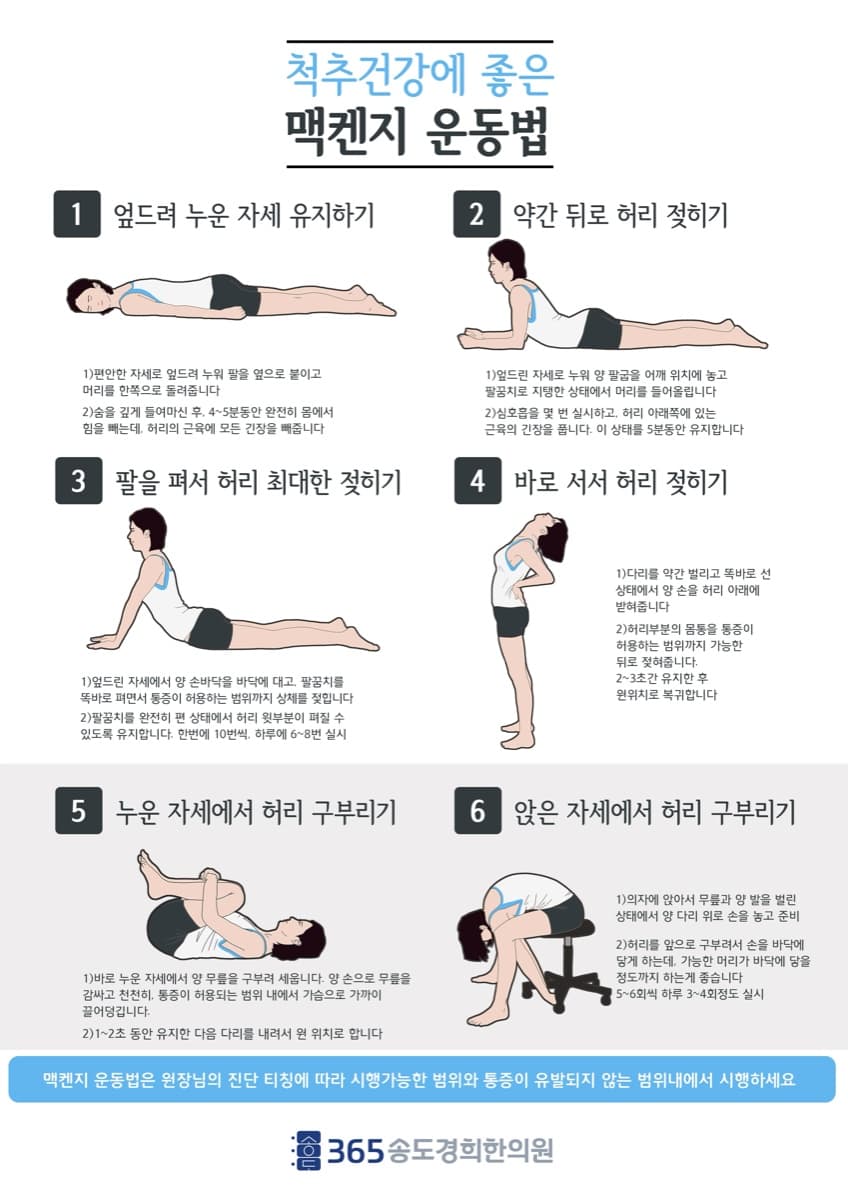 맥켄지 운동 안내 자료