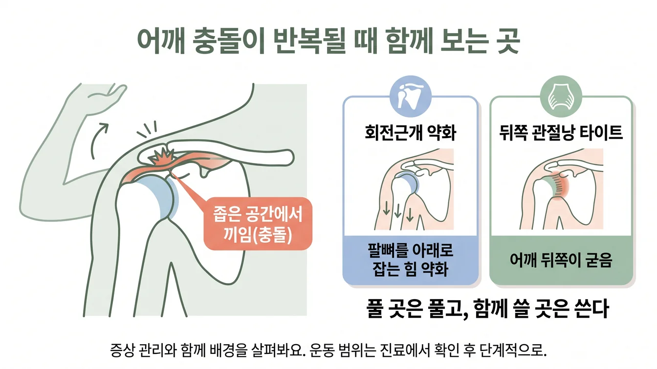 어깨 충돌이 생기는 구조와 함께 살펴보는 회전근개·뒤쪽 관절낭