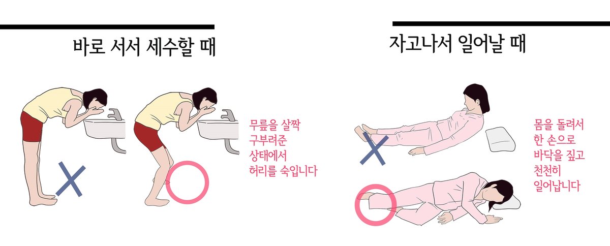 척추에 좋은 자세 안내 자료