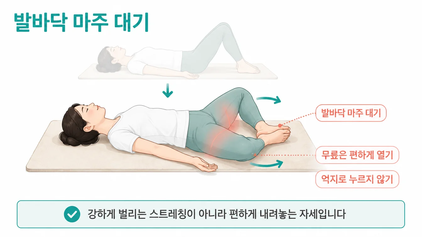 Frog 자세 안내 일러스트